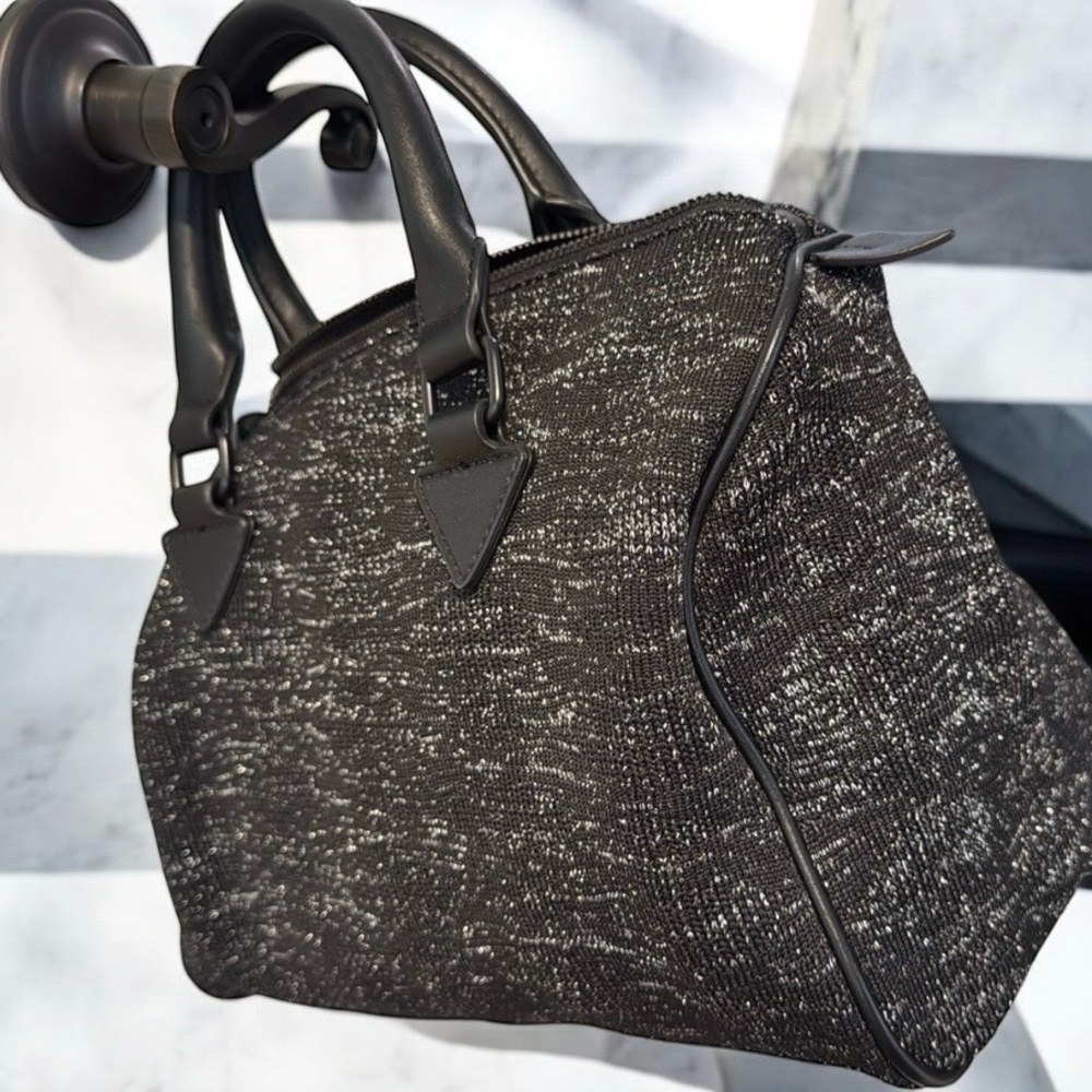 Zara black and silver lurex thread “LV Speedy style” handbag. Price firm 💕